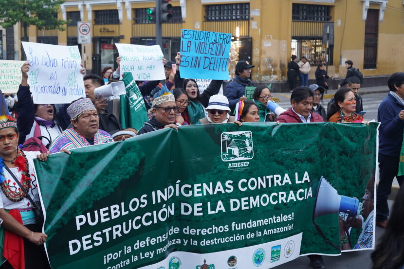 movilización aidesep